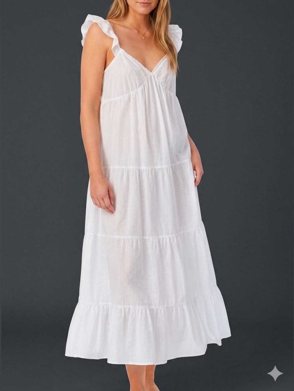 Eileen West Women's White Dress